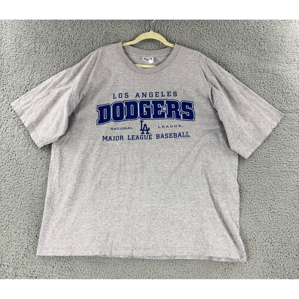 Vintage‎ 2001 CSA Los Angeles Dodgers T Shirt Mens 2XL Gray MLB Baseball Graphic